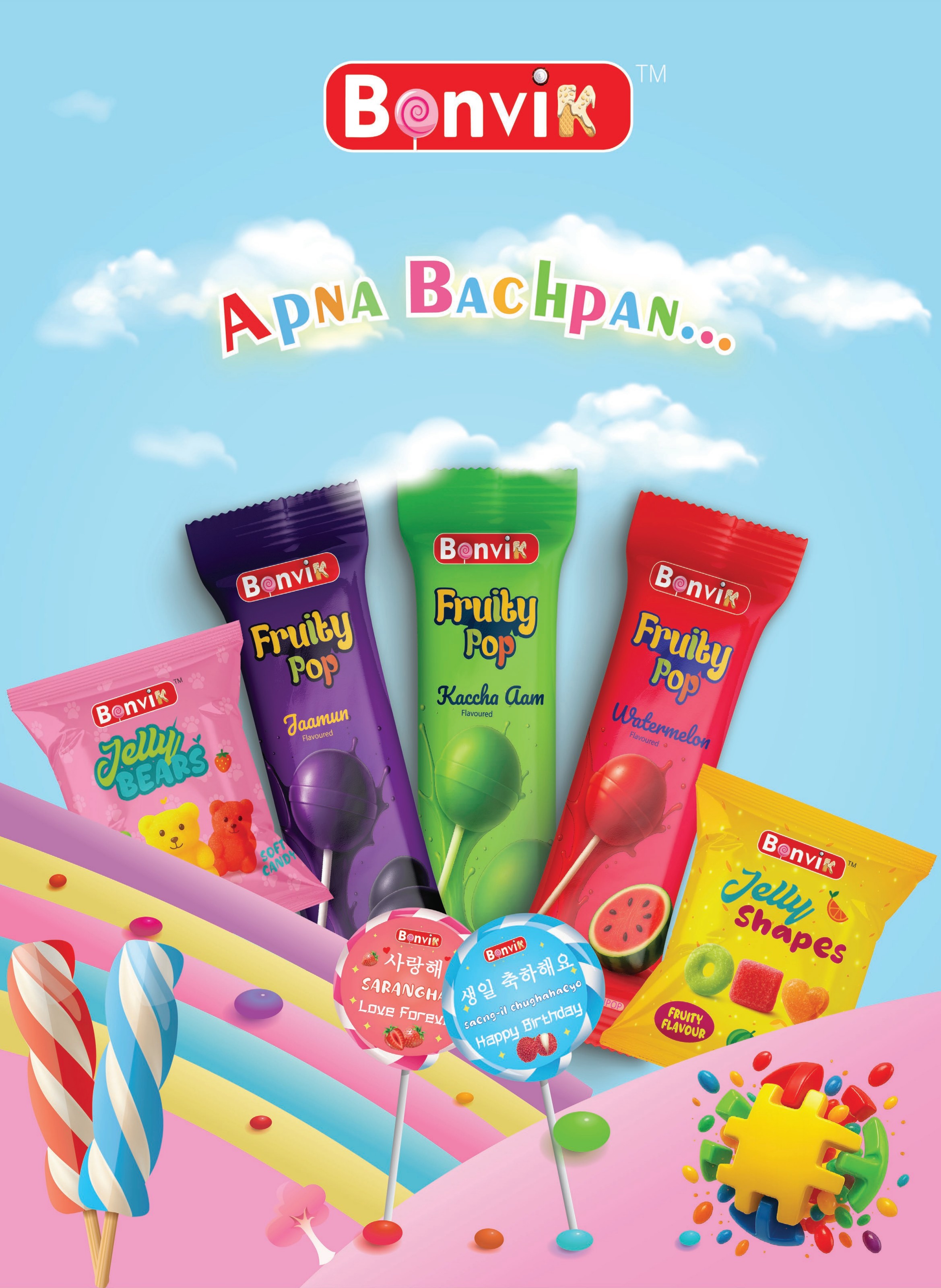 Bonvik Foods candies exploding with color